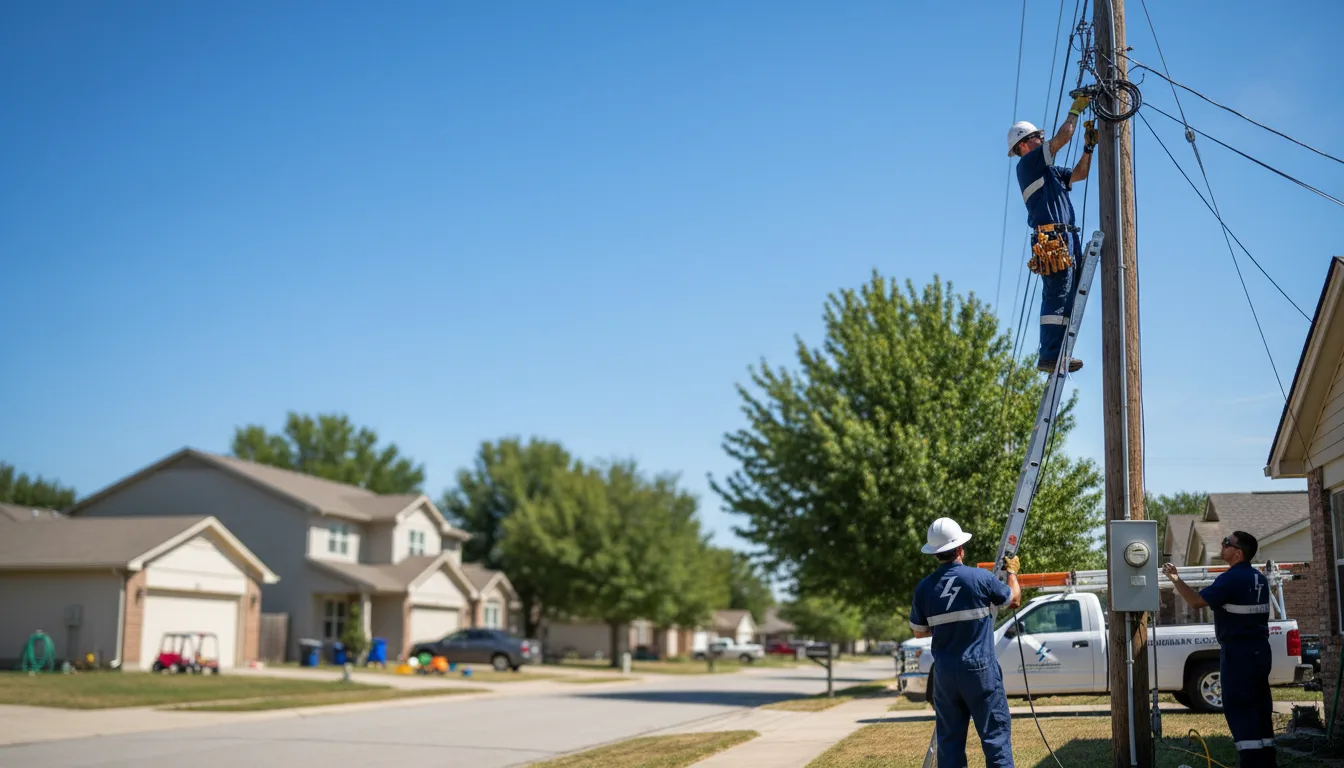Residential electrician providing installation services in Hueytown, AL